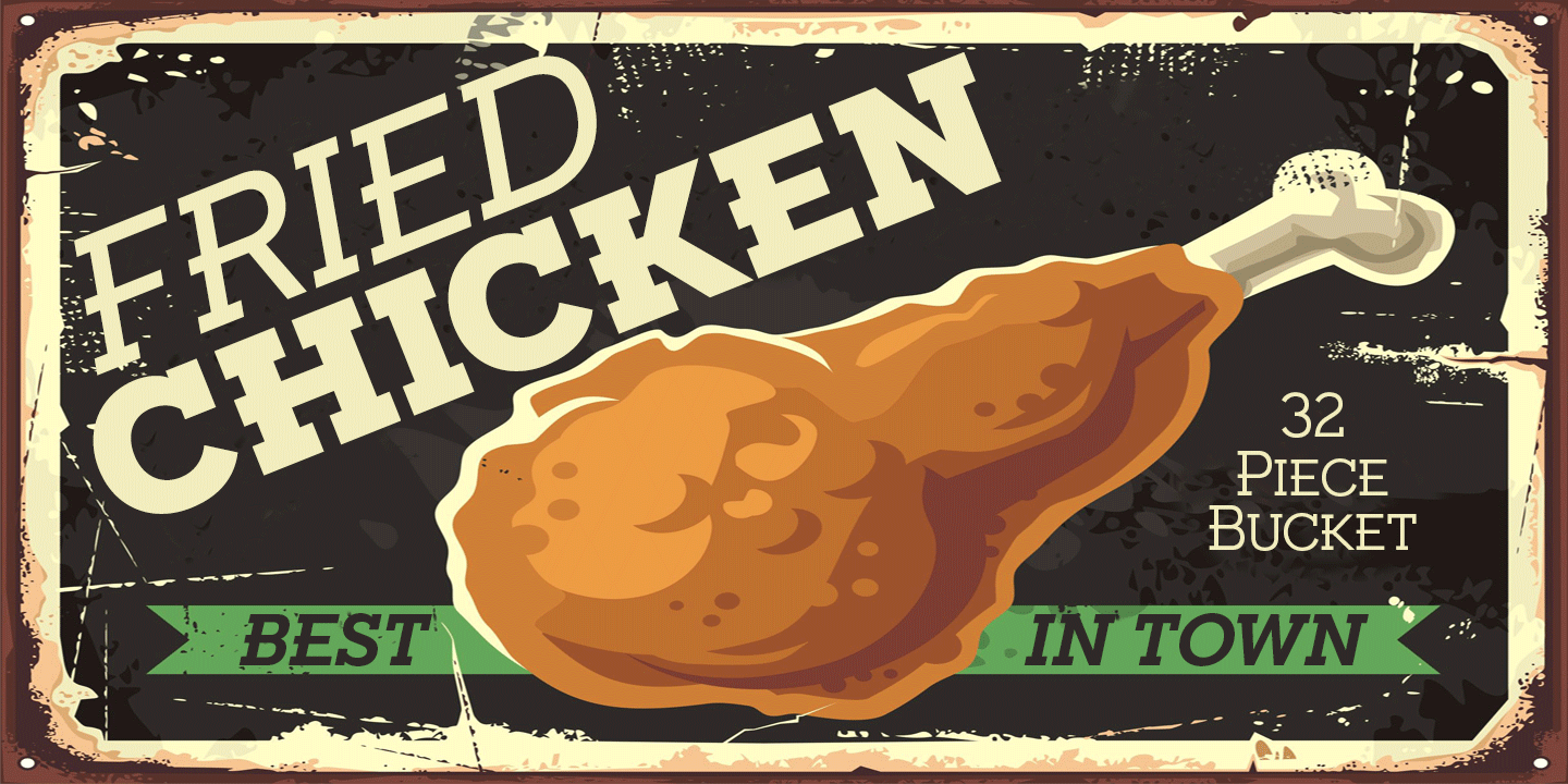 Font Fried Chicken